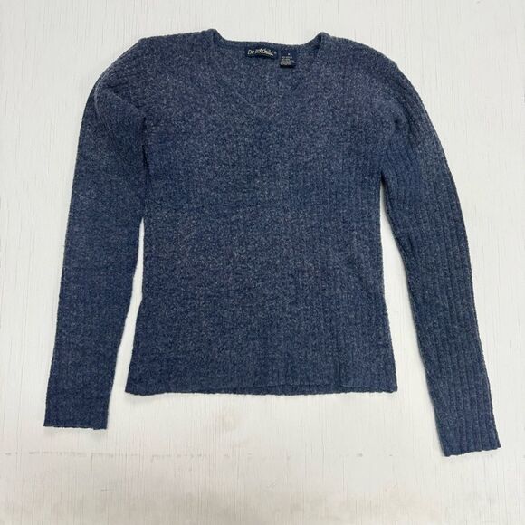 De Rotchild Wool V-Neck Long Sleeve Sweater Size Medium - Picture 1 of 7
